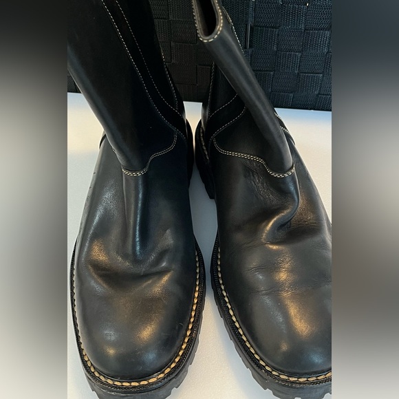 Cole Haan Nike Air Mosby Pull-On Boots Waterproof Black Nubuck Leather Men's 8M - Picture 9 of 11